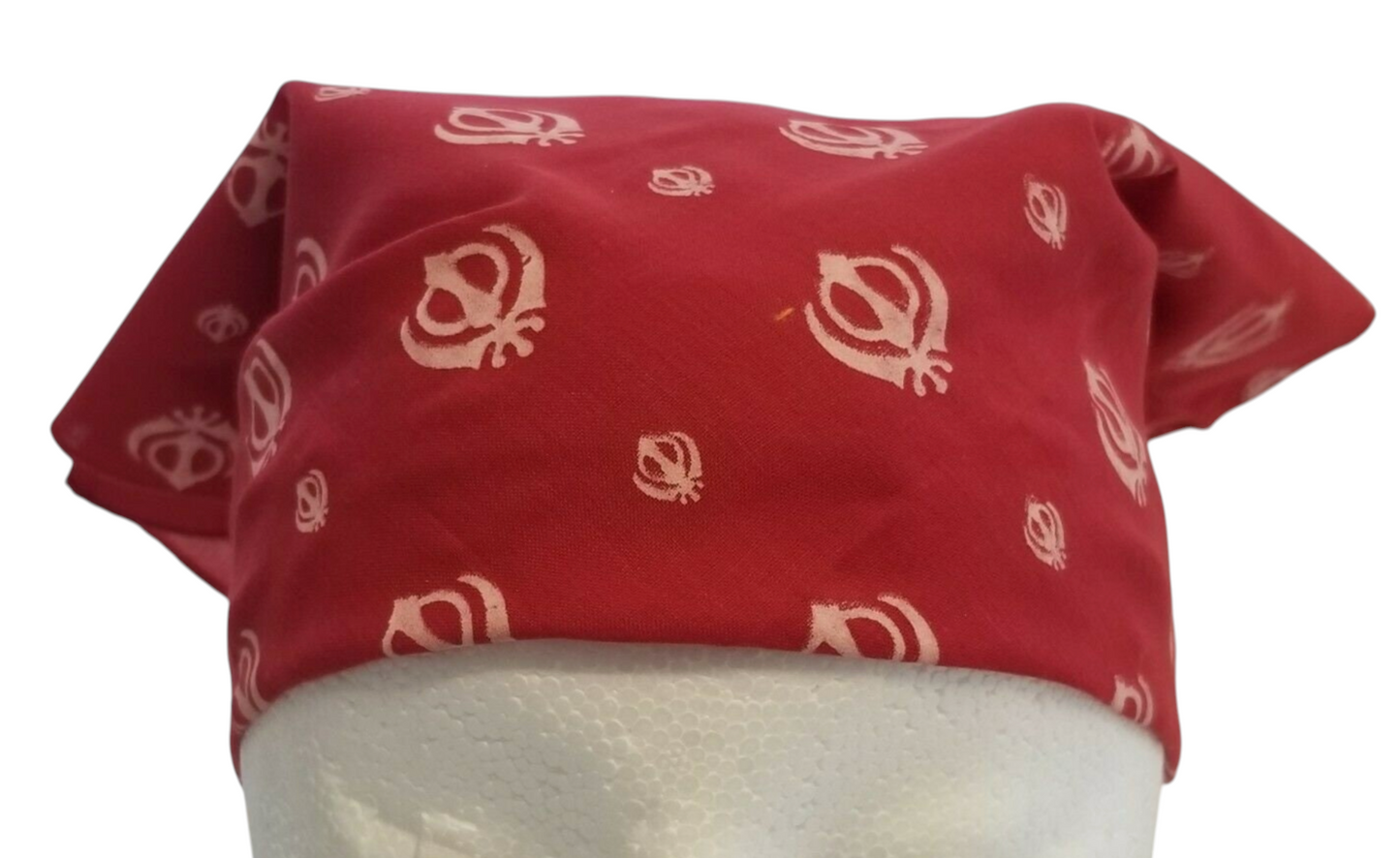 Sikh Maroon Red Rumal Khand Cotton Head Wrap Cover Bandana Wedding Unisex New