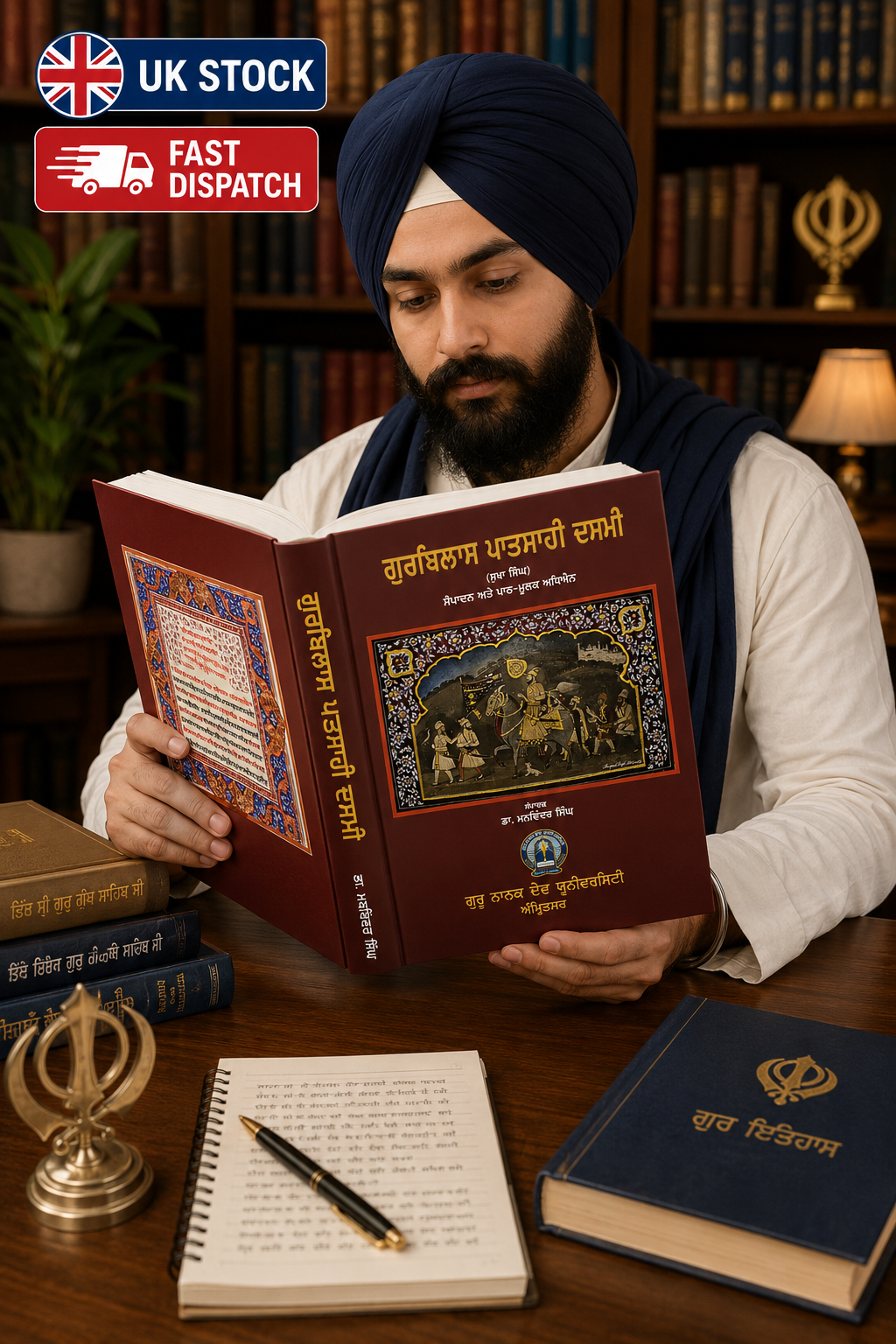 Gurbilas Patshahi Dasmin Tenth Guru Bhai Sukha Singh Punjabi Gurmukhi Book GG Panjabi Dr. Manvinder Singh