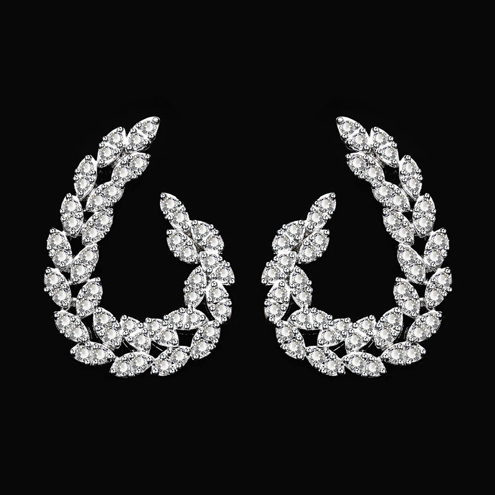 2025 New Wedding Jewelry Set for Women Saudi Arabia 4 Pieces Zirconia Bridal Jewellery Collection Necklace Set