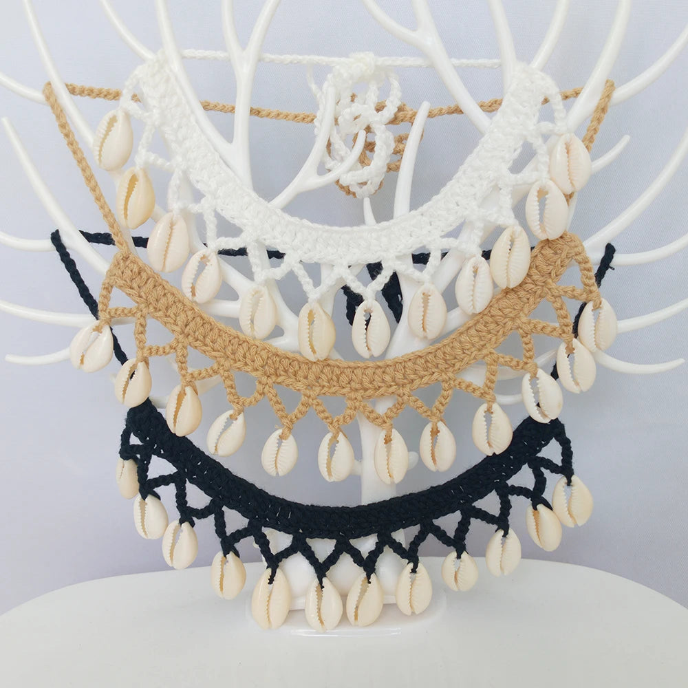 Summer Women Simple Seashell Anklet Chain Crochet Bohemian Foot Jewelry Beach Anklets On Foot Bracelets