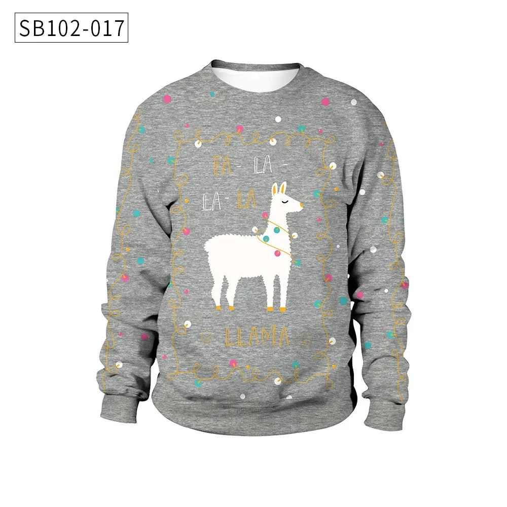 2025 Ugly Christmas Sweater For gift Santa Elf Funny Pullover Womens Mens Jerseys Party Birthday SnowmanXmas Sweatshirt