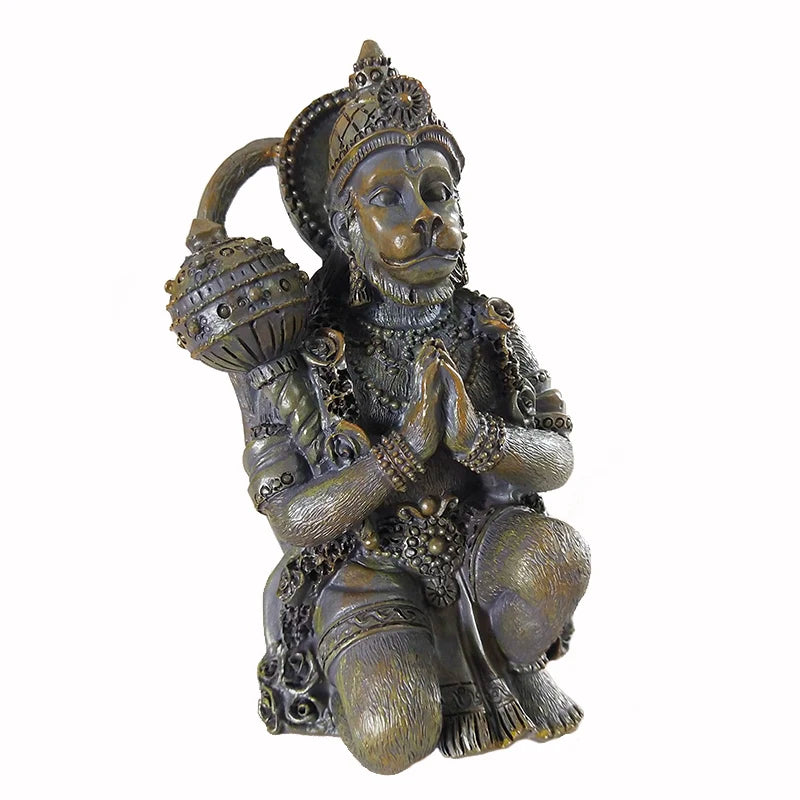 Stone Color Hanuman Statue Sculpture Big Resin Hindu Monkey God Buddha Statues Figurine Zen Home Garden Decoration Lucky Gifts