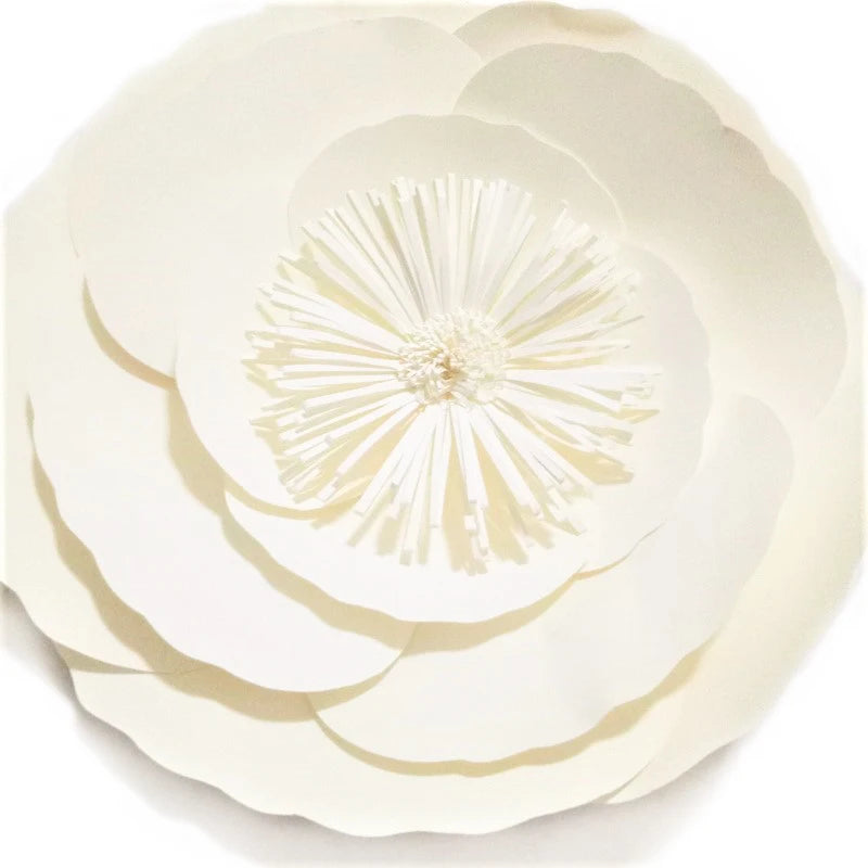 DIY Artificial Giant Paper Flowers For Wedding Backdrops Party Decoration Happy Birthday Table Dessert Crafts Floral Wall Decor