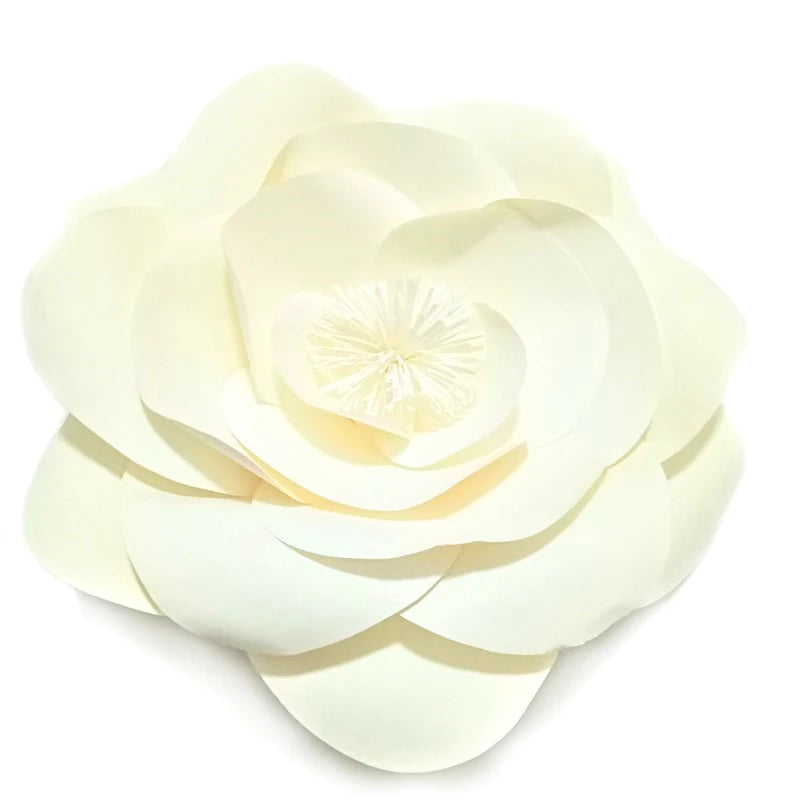 DIY Artificial Giant Paper Flowers For Wedding Backdrops Party Decoration Happy Birthday Table Dessert Crafts Floral Wall Decor