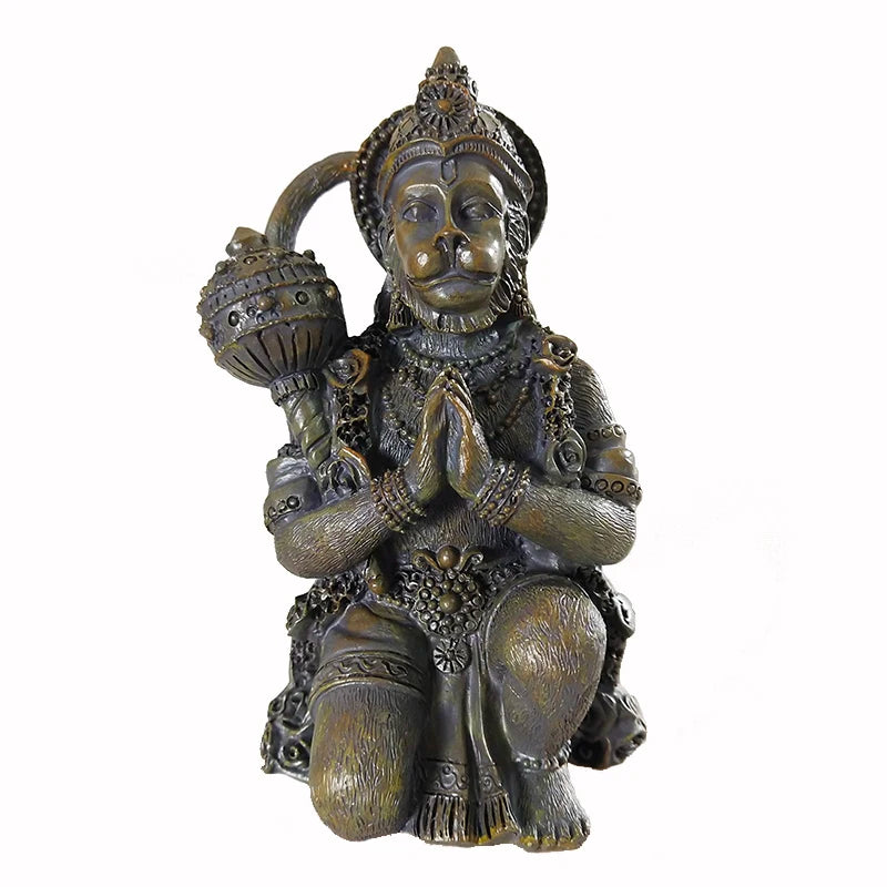 Stone Color Hanuman Statue Sculpture Big Resin Hindu Monkey God Buddha Statues Figurine Zen Home Garden Decoration Lucky Gifts