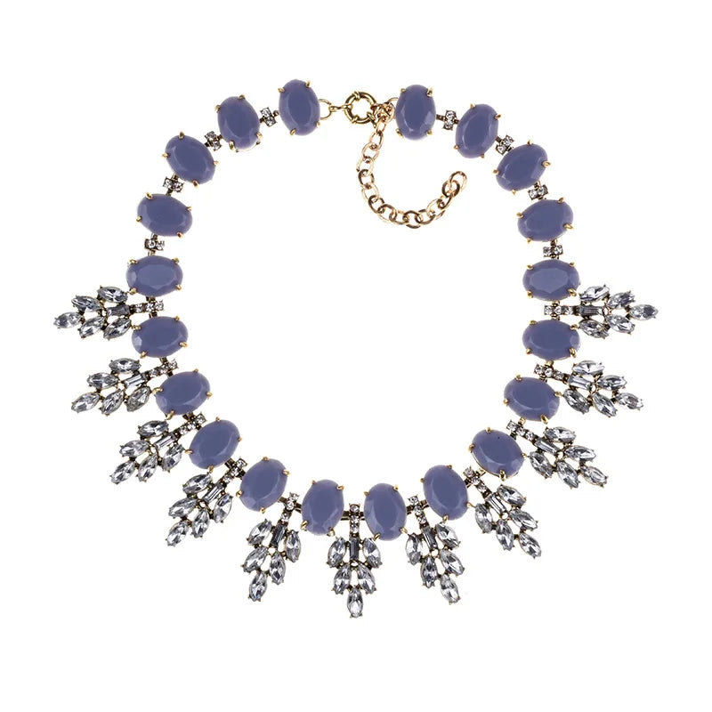 2025 New Luxury Crystal Rhinestone Collar Choker Necklace Women Indian Ethnic Statement Maxi Big Bib Necklace Wedding Jewelry