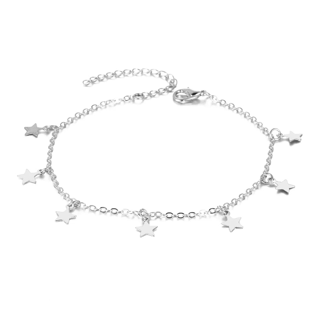 Vienkim Star Pendant Anklet Foot Chain Summer Yoga Beach Leg Bracelet Charm Anklets Jewelry Gift