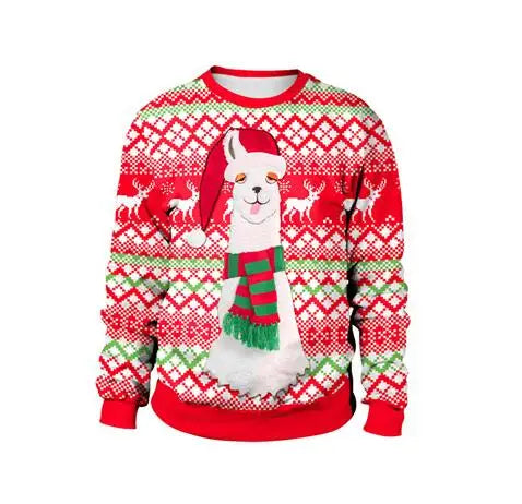 2025 Ugly Christmas Sweater For gift Santa Elf Funny Pullover Womens Mens Jerseys Party Birthday SnowmanXmas Sweatshirt
