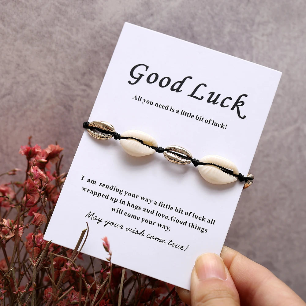 Boho Ocean Beach Cowrie Shell Ankle Bracelet Handmade Adjustable String Macrame Mussel Seashell Anklets for Women Foot Jewelry