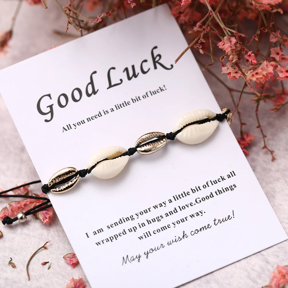 Boho Ocean Beach Cowrie Shell Ankle Bracelet Handmade Adjustable String Macrame Mussel Seashell Anklets for Women Foot Jewelry