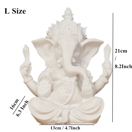 home decoration Nature Sandstone Indian Ganesha Figurine Religious Hindu Elephant God Statues Fengshui Elephant-Headed Buddha