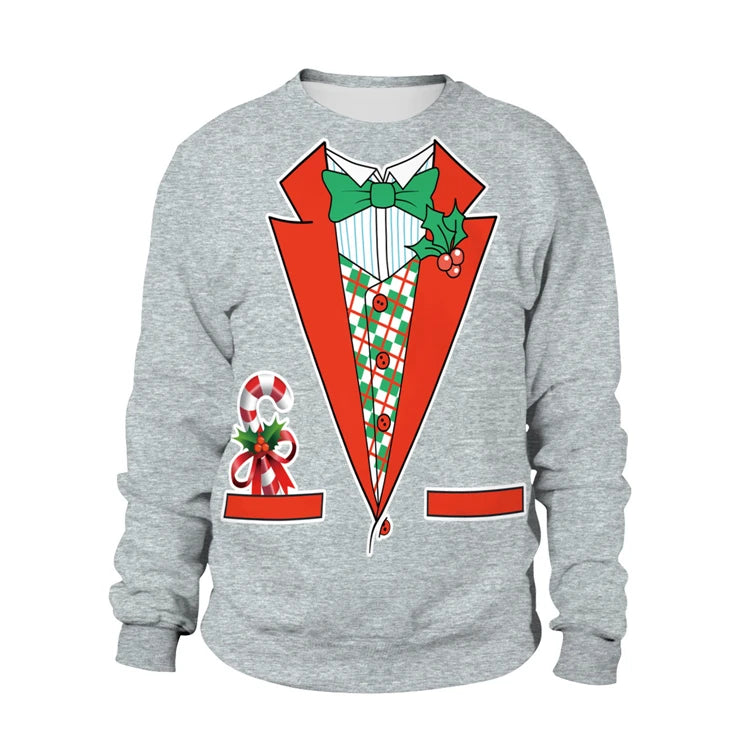 2025 Ugly Christmas Sweater For gift Santa Elf Funny Pullover Womens Mens Jerseys Party Birthday SnowmanXmas Sweatshirt