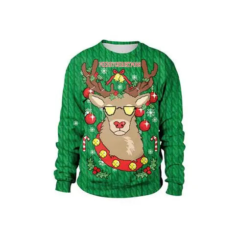 2025 Ugly Christmas Sweater For gift Santa Elf Funny Pullover Womens Mens Jerseys Party Birthday SnowmanXmas Sweatshirt