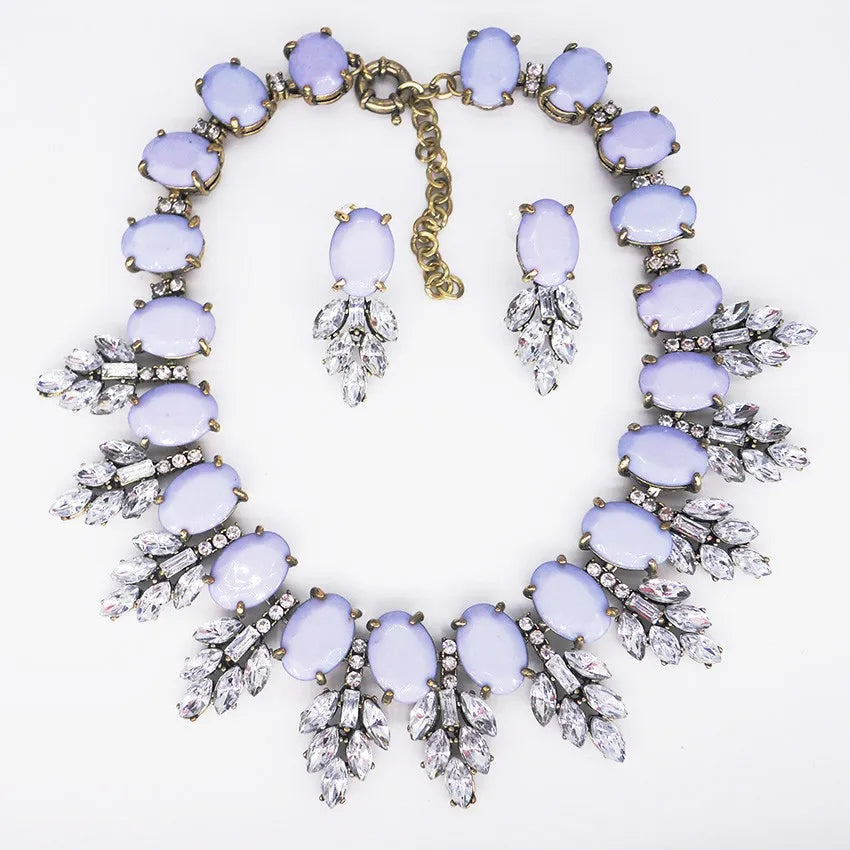 2025 New Luxury Crystal Rhinestone Collar Choker Necklace Women Indian Ethnic Statement Maxi Big Bib Necklace Wedding Jewelry