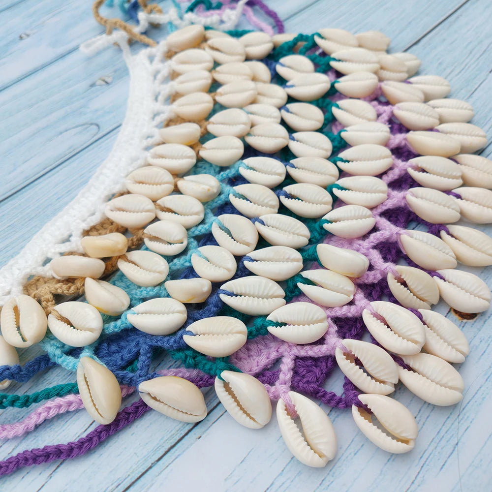 Summer Women Simple Seashell Anklet Chain Crochet Bohemian Foot Jewelry Beach Anklets On Foot Bracelets