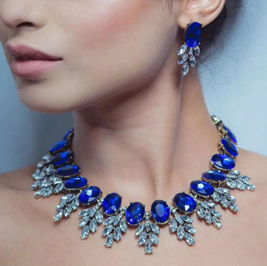 2025 New Luxury Crystal Rhinestone Collar Choker Necklace Women Indian Ethnic Statement Maxi Big Bib Necklace Wedding Jewelry