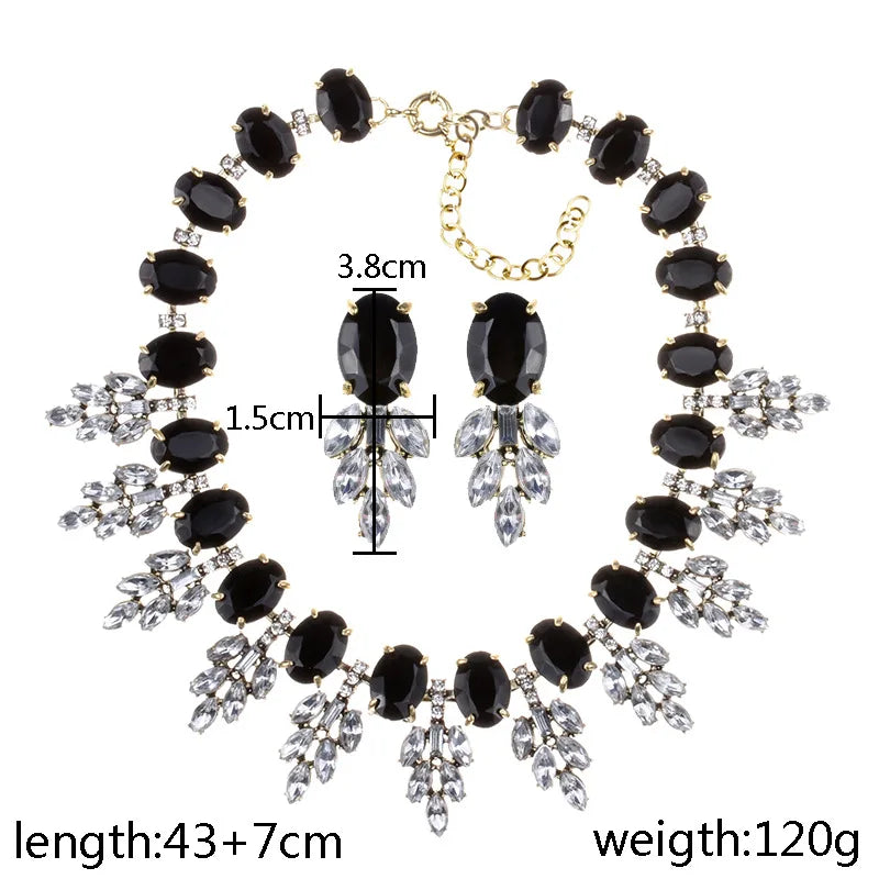 2025 New Luxury Crystal Rhinestone Collar Choker Necklace Women Indian Ethnic Statement Maxi Big Bib Necklace Wedding Jewelry
