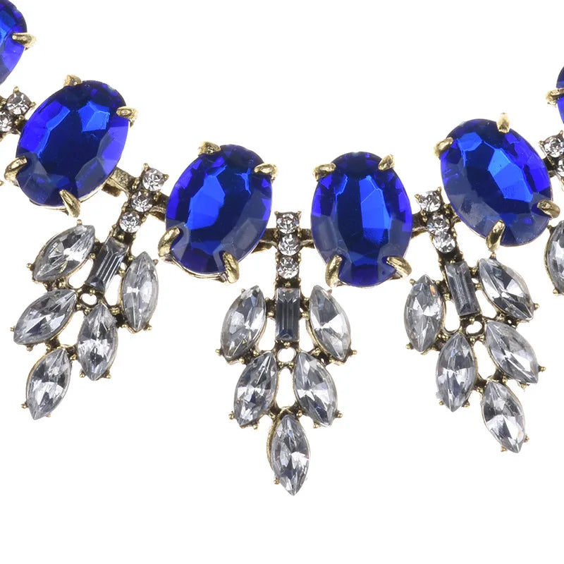 2025 New Luxury Crystal Rhinestone Collar Choker Necklace Women Indian Ethnic Statement Maxi Big Bib Necklace Wedding Jewelry