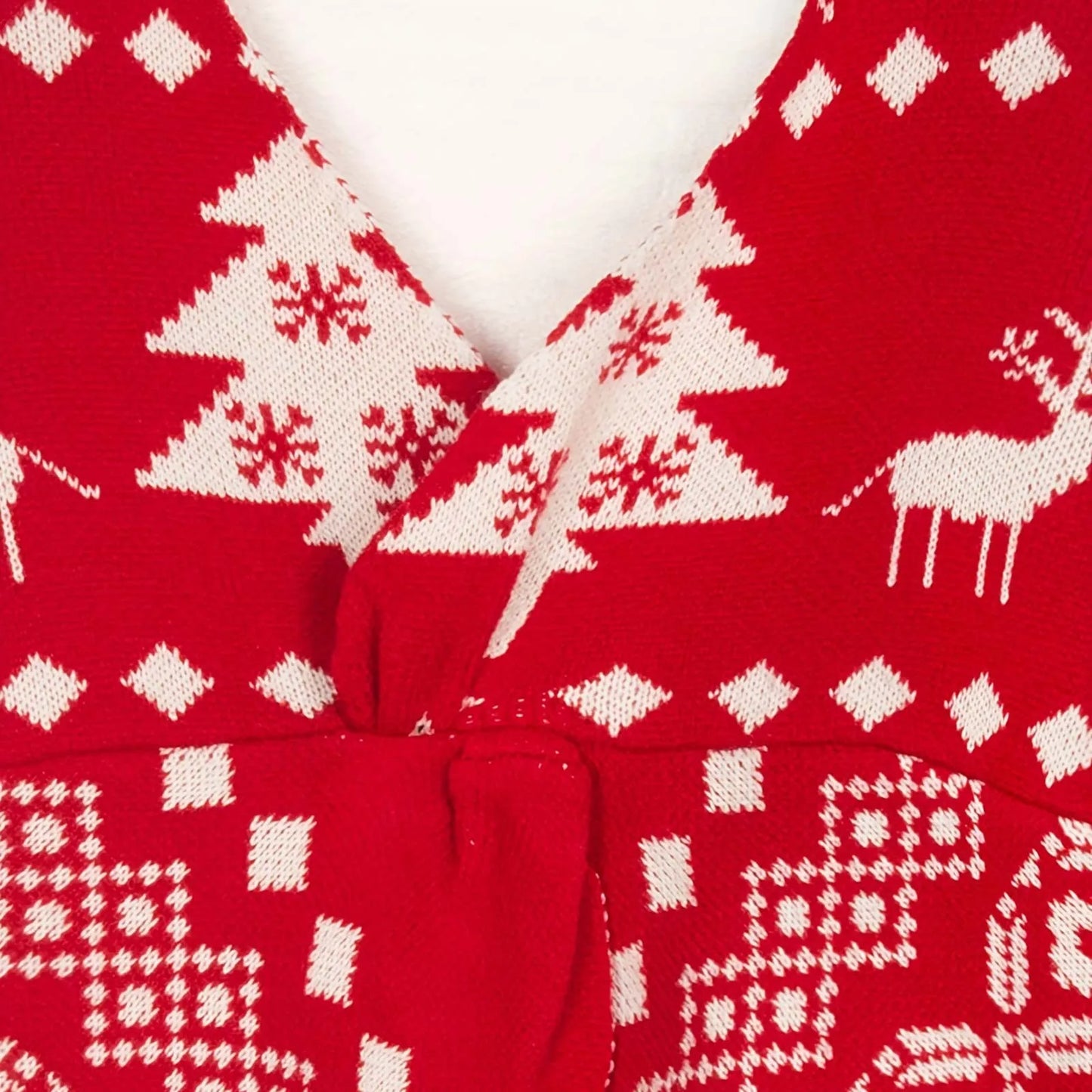 Women Knitwear Christmas Sweater Low Back Wrapped Knot Sexy Oversized Jumper Deep V-Neck Off Shoulder Hot Red Pullover Tops