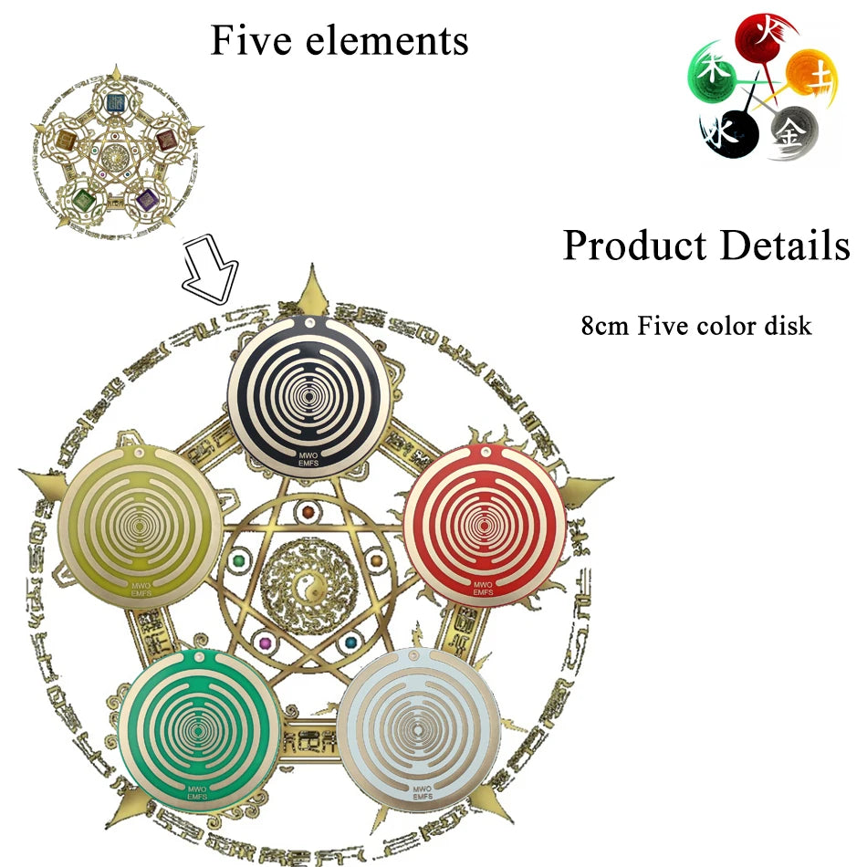 Tesla Polarizing Disk Double Sided Antenna Ornaments Polarization Energy Disk Georges Lakhovsky's Multi Wave Oscillator MWO