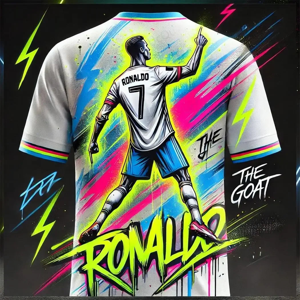 2025-26 CHATGPT Original Design New Arriavl The Goat Design Football Jersey Training Kit Oversized O-neck Soccer Tee