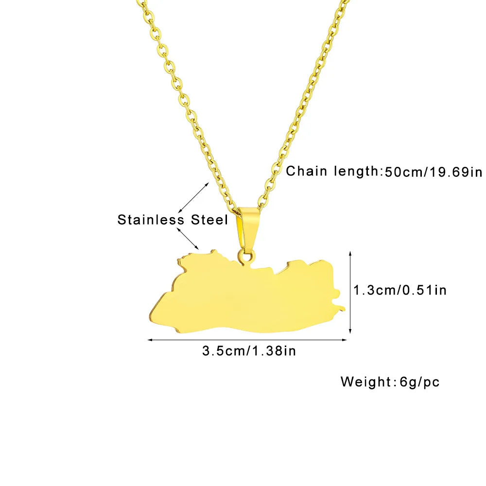 The new stainless steel glossy openwork Salvadoran pendant necklace is a bestseller for men and women on Amazon