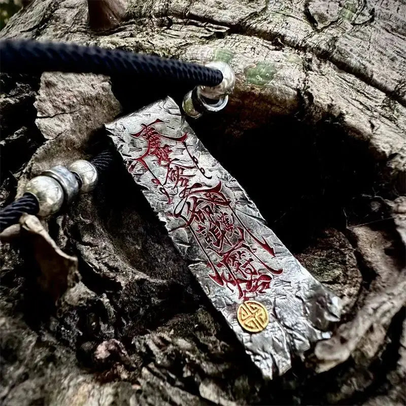 Tao System-Edict Meditation Curse Pendant Chinese Style Yin and Yang Gossip Body Protection Lucky Pendant Men's Wear Neck Chain