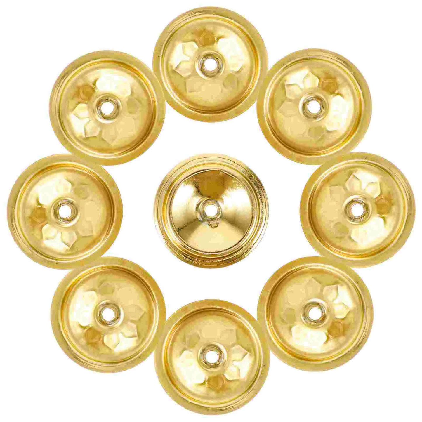 12Pcs Oil Float Lamp Wick Floating Base Wick Holders Aluminum Metal Disc Simple Oil Lamp Floating Wicks Holder Butter