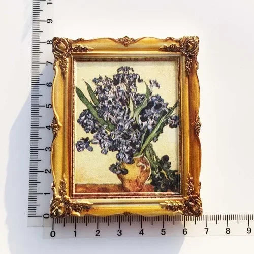 Van Gogh Picasso Oil Painting UV Photo Frame World Famous Paintings 3d Fridge Magnets Home Decoration Collection Gifts