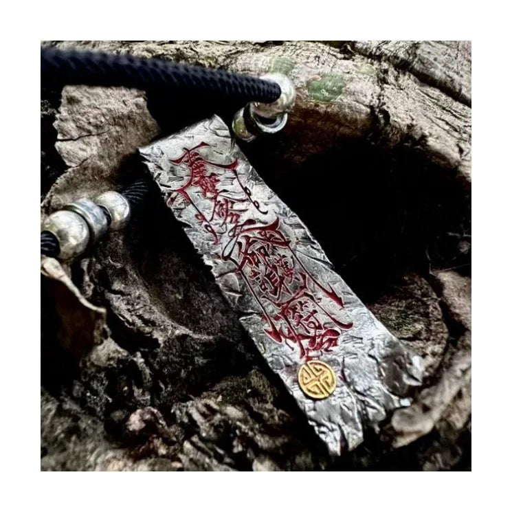 Tao System-Edict Meditation Curse Pendant Chinese Style Yin and Yang Gossip Body Protection Lucky Pendant Men's Wear Neck Chain