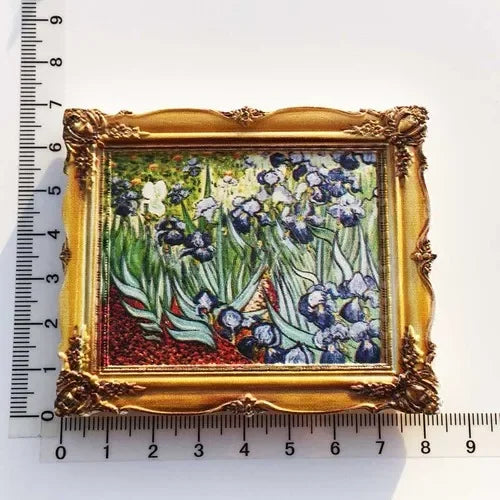 Van Gogh Picasso Oil Painting UV Photo Frame World Famous Paintings 3d Fridge Magnets Home Decoration Collection Gifts