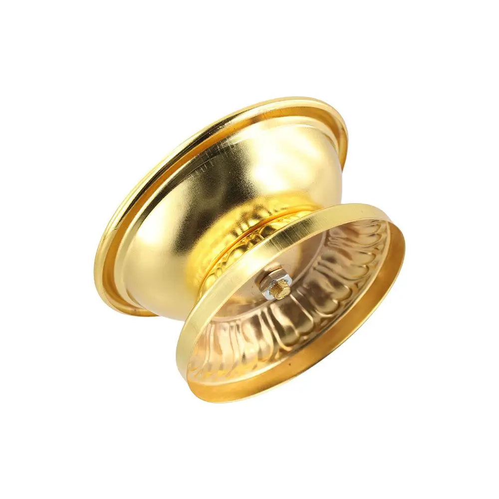 Vintage Anti-slip Alloy Oil Lamp Adjustable Exquisite Butter Lamp Holder High-legged Oil Dish Ornaments Buddha Hall