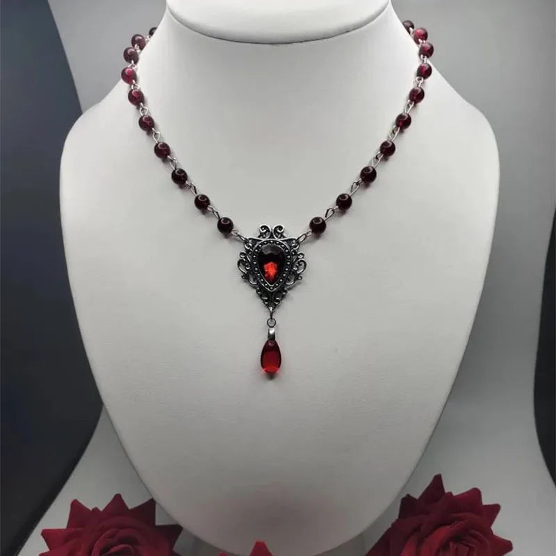 Victorian necklace beaded 2023 woman Romantic