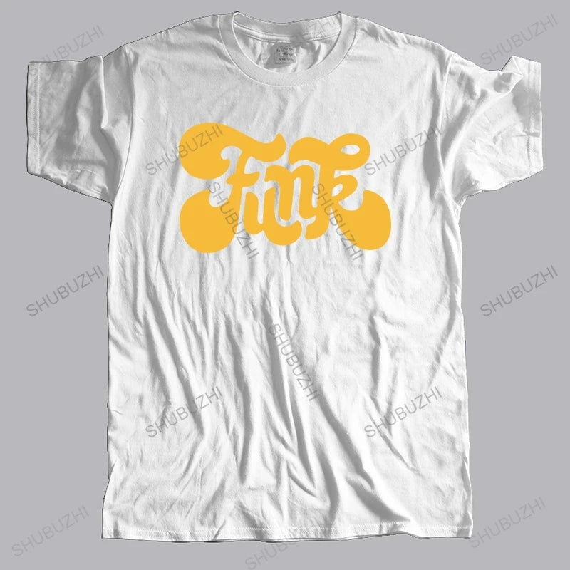 summer t-shirt men brand teeshirt Funk, Cool Music Yellow Quote Men'S Tee -Image By Gyms Fitness Black men t shirt euro size