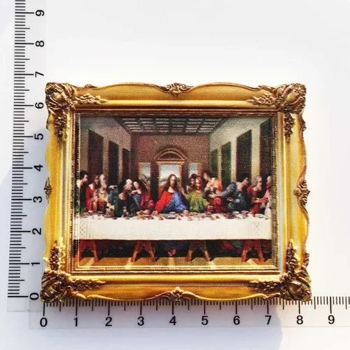 Van Gogh Picasso Oil Painting UV Photo Frame World Famous Paintings 3d Fridge Magnets Home Decoration Collection Gifts