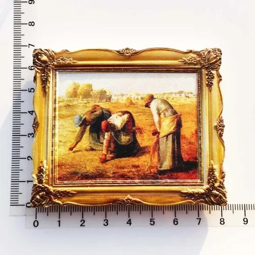 Van Gogh Picasso Oil Painting UV Photo Frame World Famous Paintings 3d Fridge Magnets Home Decoration Collection Gifts