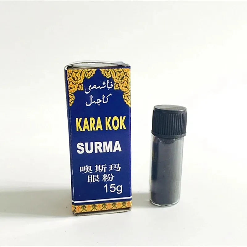 KARA KOK BULAK KUZ SURMA Kohl Black Eyeliner Powder Stick kajal Pure Natural Smoky Eye Makeup Tool Long Lasting 15g