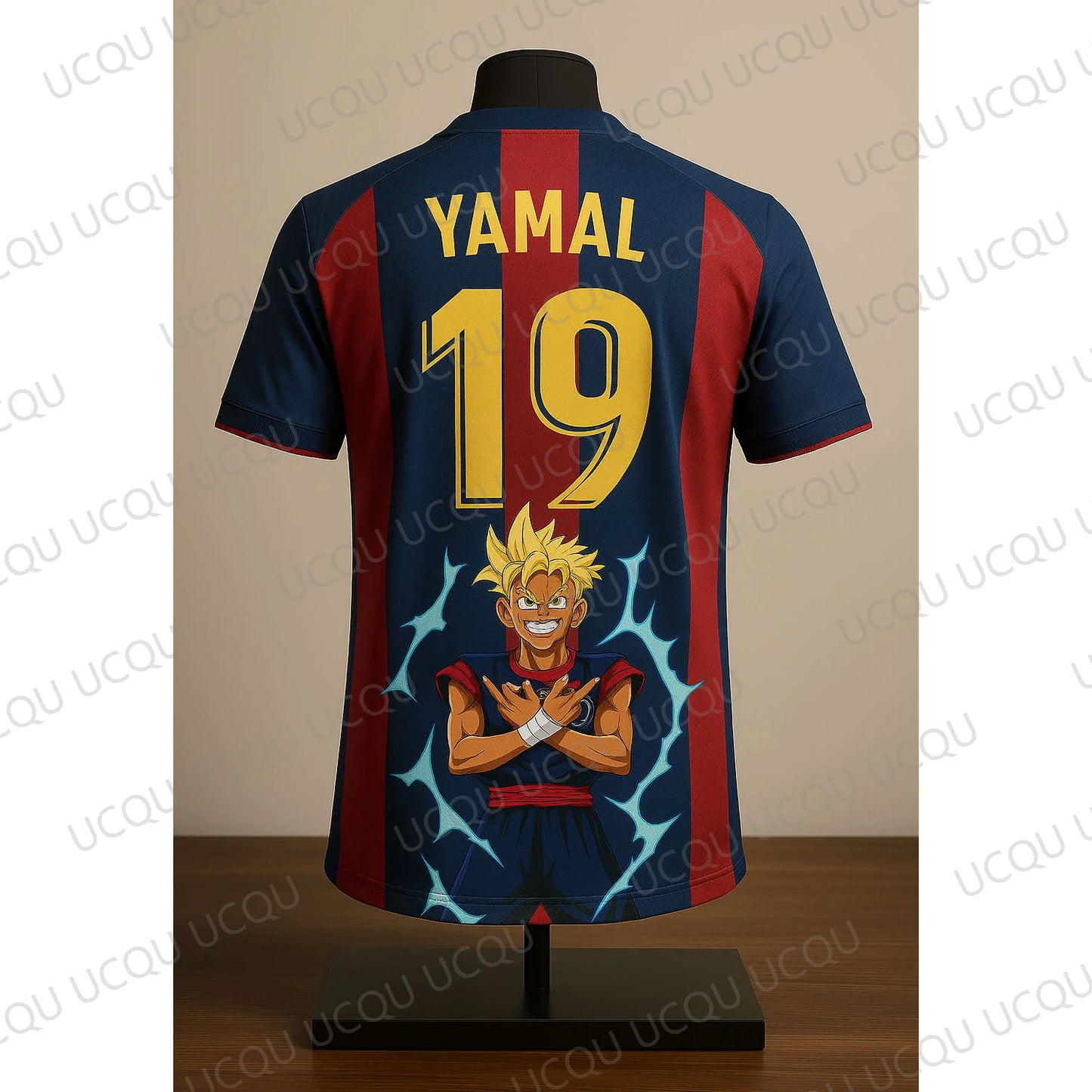 Yamal #19 Cartoon Portrait Football Tee – Anime Style Special Design Soccer Shirt, Breathable Oversized Fanwear