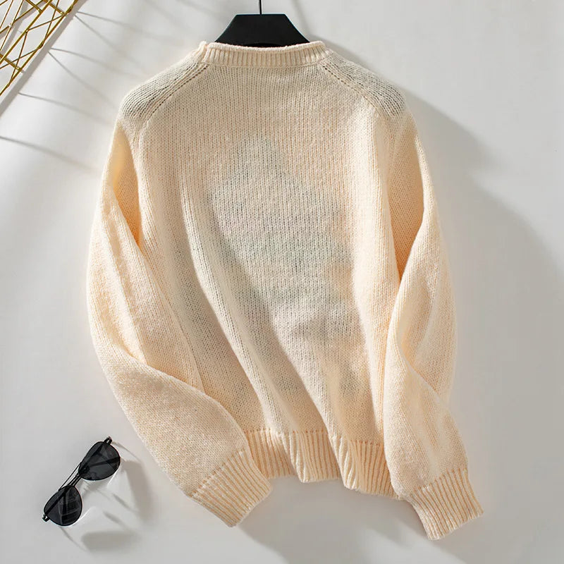 2024 Autumn Winter Women Christmas Tree Pattern Sweaters Casual Knitwear Crew-Neck Pullover Holiday Sweater Woman Pullovers