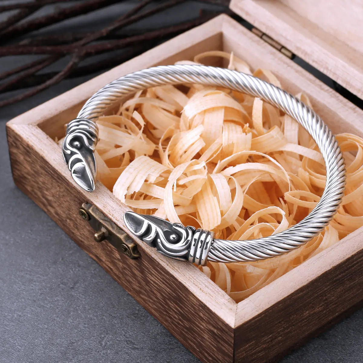 Viking Cable Chain Bracelet Nordic Stainless Steel Hip Hop Biker Wristband Cuff Arm Jewelry Gift Men Women Unisex Bangle