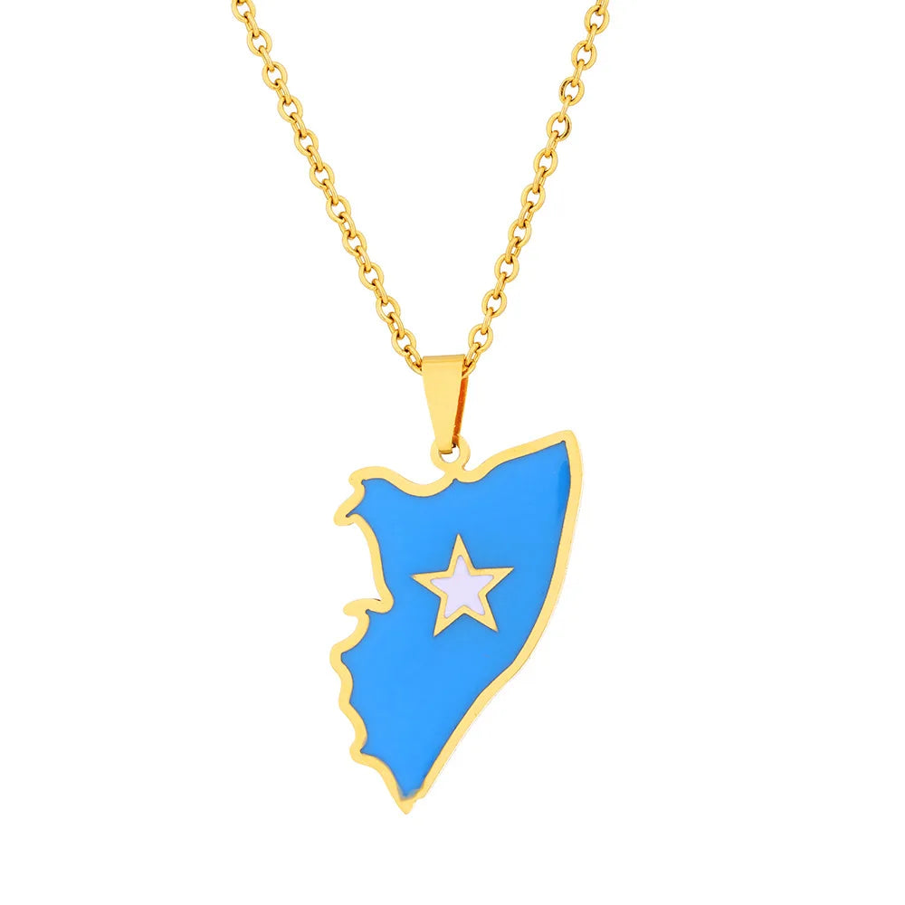2024 New fashion stainless steel dripping Somali necklace for men and women geometric ethnic style collarbone chain anniversary