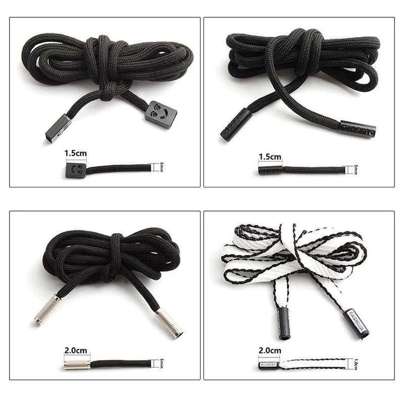 130cm Trouser Waist Drawstring For Women Men Sports Pants Decor Sweater Hat Rope Waist Rope String DIY Clothes Tool Accessories