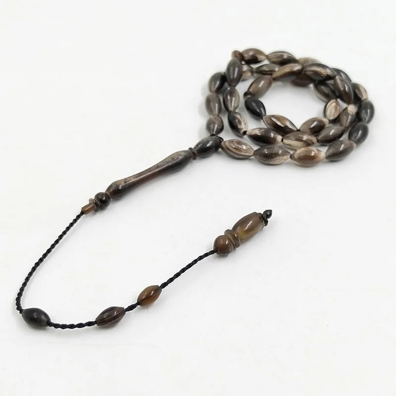 Tasbih Natural Ibex horns 33 prayer beads Rare materials Muslim misbaha arabic fashion ramadan Eid gift bracelet