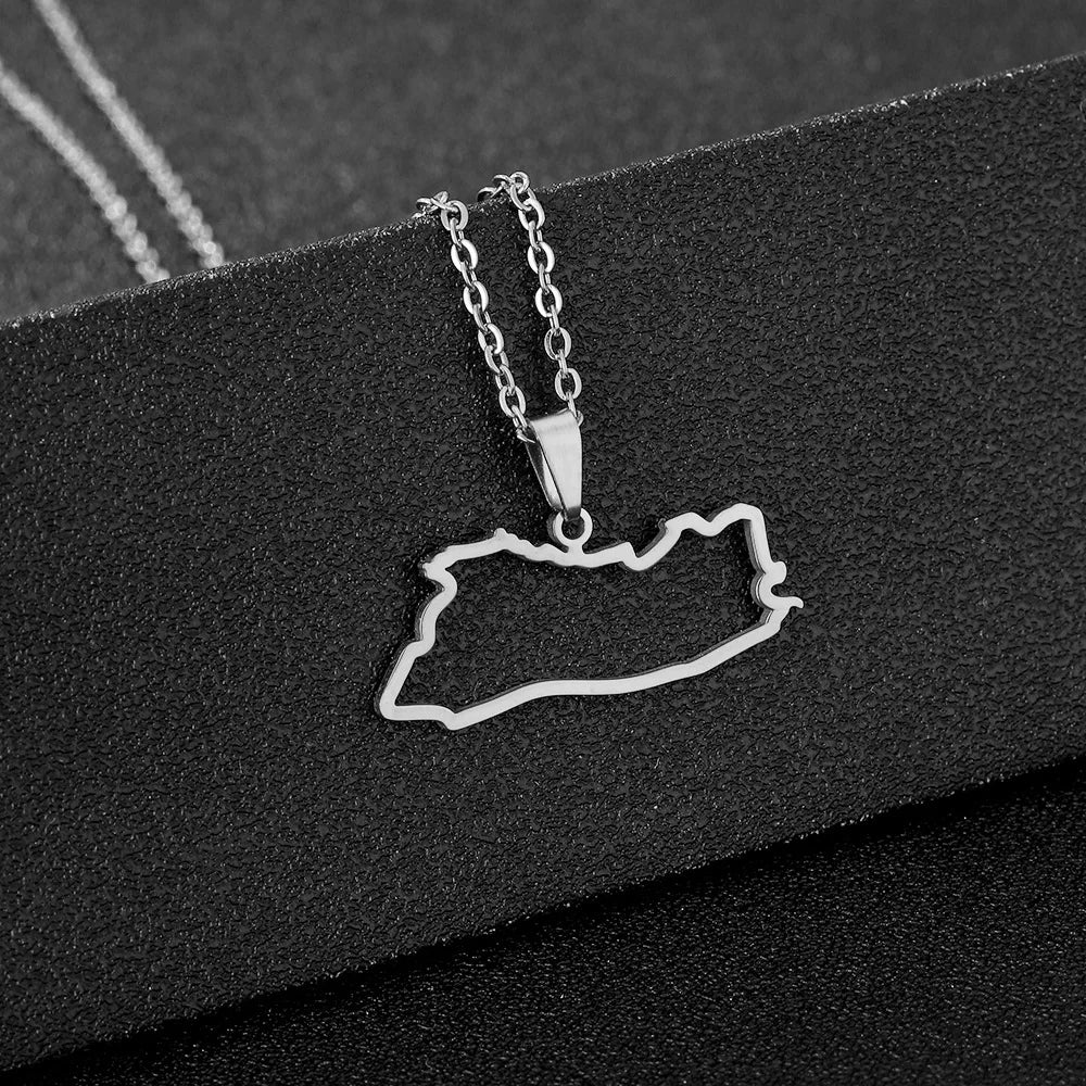 The new stainless steel glossy openwork Salvadoran pendant necklace is a bestseller for men and women on Amazon