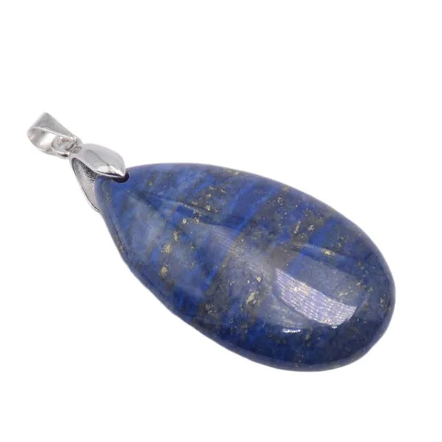 20x35mm Natural Labradorite Tiger's Eye Stone Crystal Howlite Aventurine Lapis Opal Jasper Water Drop Women Men Pendant Bead
