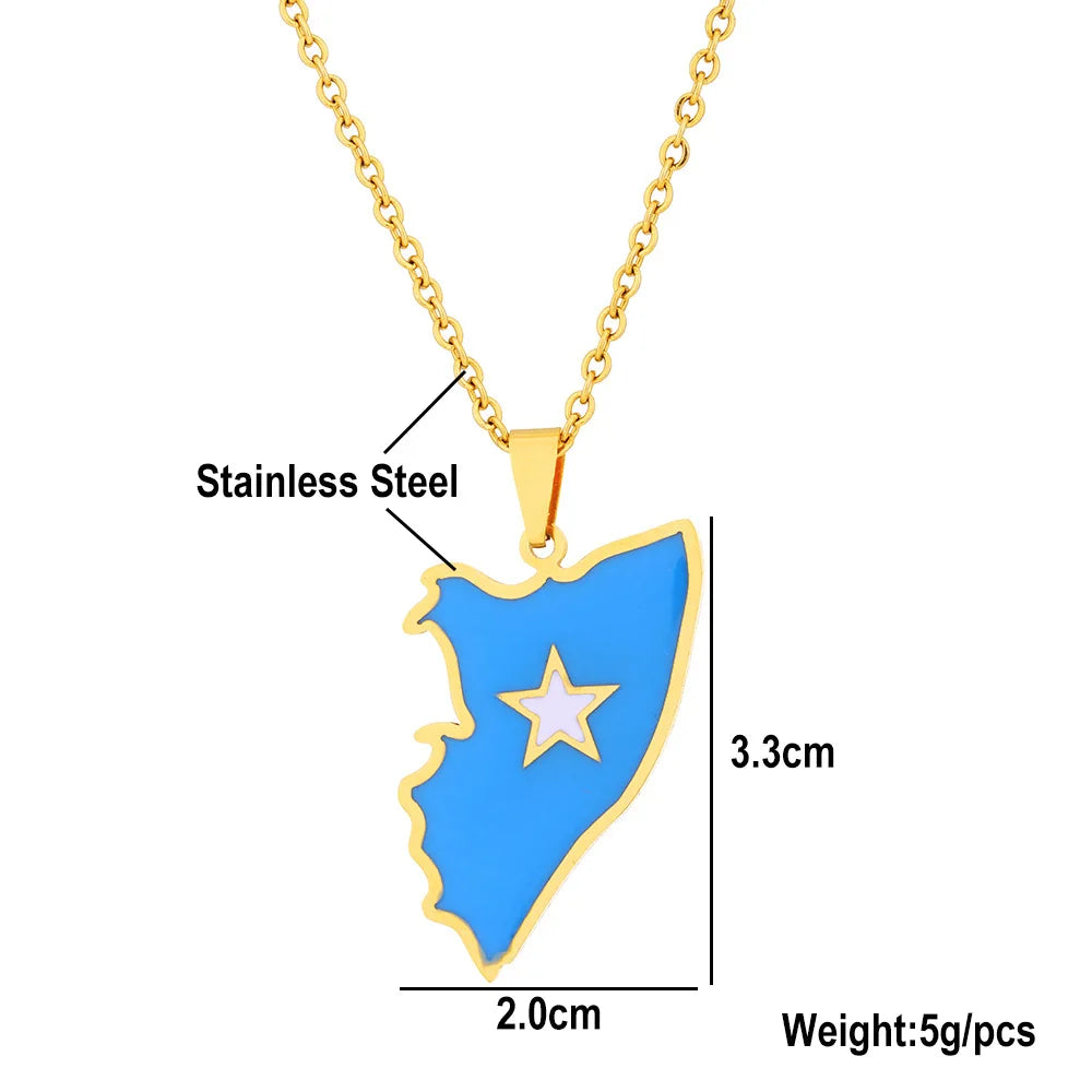 2024 New fashion stainless steel dripping Somali necklace for men and women geometric ethnic style collarbone chain anniversary
