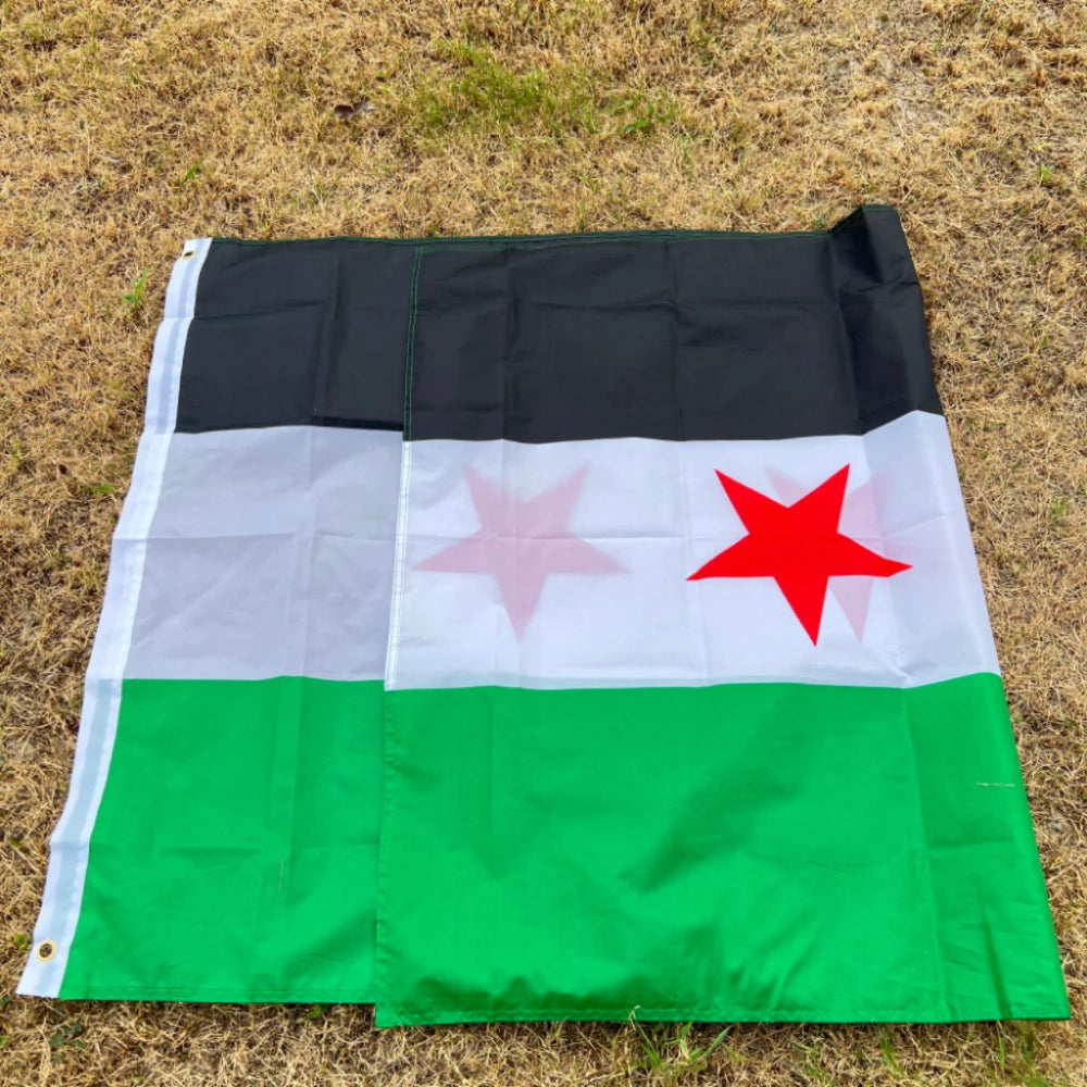 Syria Flag 90x150cm Syria Free People's flag hanging, high quality polyester flag decoration