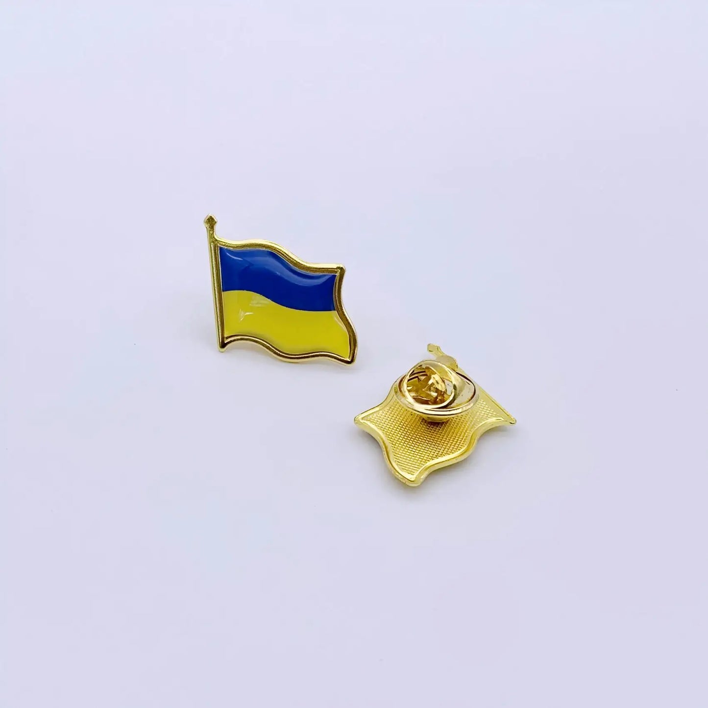 Ukraine Flag Lapel Pins - Bulk Pack Ukraine National Emblem Badges for Jackets Hats Backpacks And Clothes