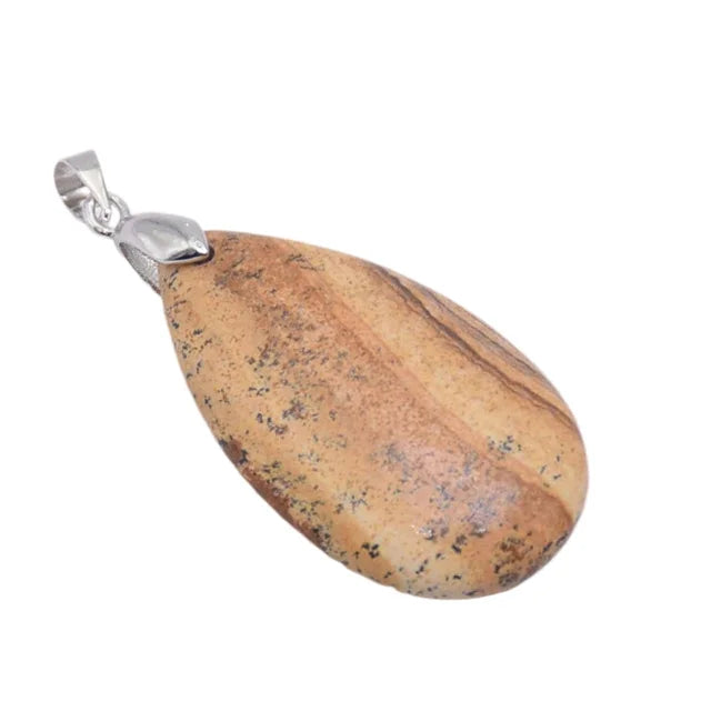 20x35mm Natural Labradorite Tiger's Eye Stone Crystal Howlite Aventurine Lapis Opal Jasper Water Drop Women Men Pendant Bead