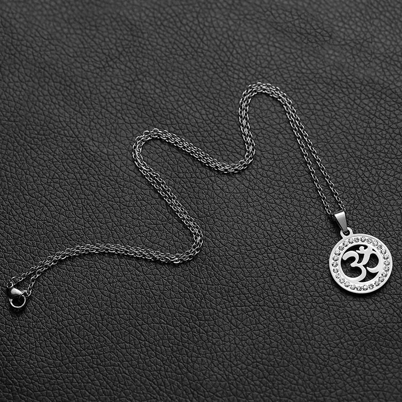 2024 new fashion stainless just yoga outdoor sports pendant necklace temperament everything collarbone chain birthday anniversar